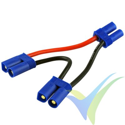 Adaptador de conector EC5 hembra a dos EC5 macho en serie, Yuki Model