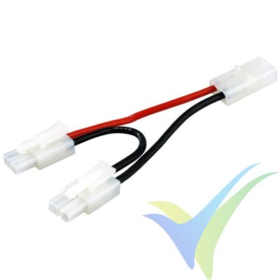 Adaptador de conector Tamiya macho a dos Tamiya hembra en serie, Yuki Model