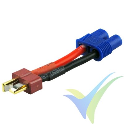 Adaptador de conector Deans macho a EC3 hembra, Yuki Model