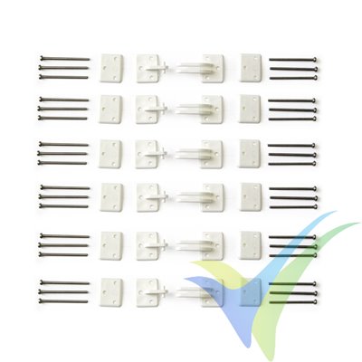 Graupner Landing Flap Hinge 45x18mm, 6 pcs