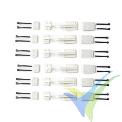 Graupner Landing Flap Rudder Hinge 59x21mm, 6 pcs