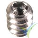 Alu threaded hex socket insert M3, 10 pcs