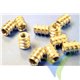 Alu threaded hex socket insert M3, 10 pcs