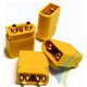 Conector XT30UPB G-Force, metalizado oro, macho, 0.9g, 4 uds
