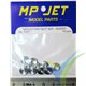Tuerca aluminio autoempotrable M3 corta, MP-Jet 1021, 10 uds