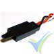 Prolongador trenzado cable de servo universal con clip seguridad, 10cm, 3g, 0.33mm2 (22AWG)