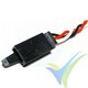 Universal Servo Cable Extension with Safety Clip, 15cm, 3.8g, 0.33mm2 (22AWG)
