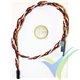 Universal Servo Cable Extension with Safety Clip, 50cm, 0.33mm2 (22AWG)