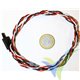 Universal Servo Cable Extension with Safety Clip, 60cm, 0.33mm2 (22AWG)