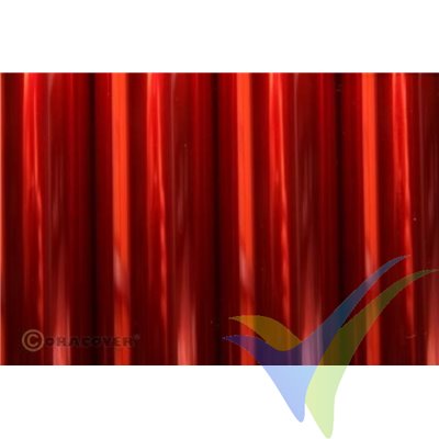 Oracover rojo claro transparente 1m x 60cm