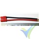 HXT 3.5mm connector with already soldered silicone cable 2.08mm2 (14AWG)