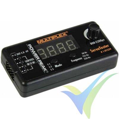 Probador de servos Multiplex Powerpeak (servo tester)