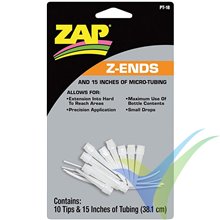 Puntas aplicadoras cianoacrilato ZAP Z-ENDS, 10 uds