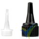 Everglue Ø14mm black nozzle with Ø18mm threaded cap