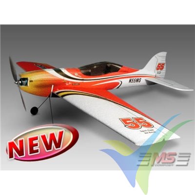 Kit avión MS Composit Unique rojo/blanco, 940mm, 360g