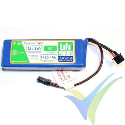Hyperion G5 2S 1450mAh (9.57Wh) 2S1P 5C receiver LiFe battery