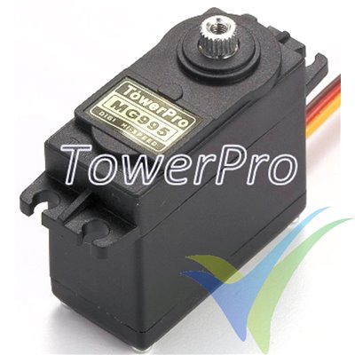 Servo digital TowerPro MG995, 55g, 11Kg.cm, 0.16s/60º, 4.8V-6V