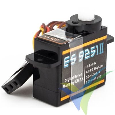 EMAX ES9251 II digital servo, 2.5g, 0.27Kg.cm, 0.08s/60º, 4.8V