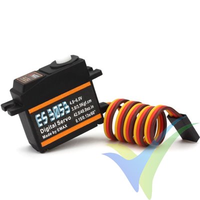 EMAX ES3053 digital servo, 17g, 3.5Kg.cm, 0.13s/60º, 4.8V-6V