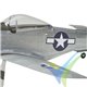 Kit avión gomas The Vintage Model Company North American P-51D Mustang, 460mm