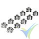 Yuki Model steel mounting nut M6, 10pcs