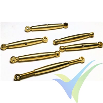 Brass Tension Coupler M3 MP JET 2853, 4.2g, 6 pcs