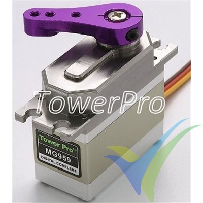Servo digital TowerPro MG959, 78g, 32Kg.cm, 0.13s/60º, 4.8V-6V