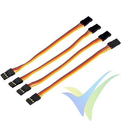 Cable servo macho-macho (patch) Yuki Model 10cm, 4 uds