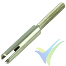 YUKI MODEL threaded soldering bush M2 x 2.1mm spring steel 5 pieces