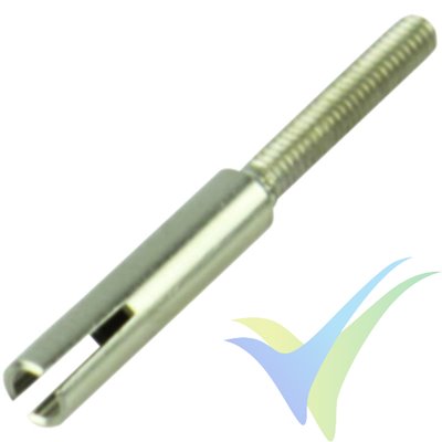 YUKI MODEL threaded soldering bush M2 x 2.1mm spring steel 5 pieces