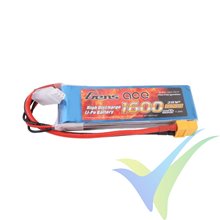 Batería LiPo Gens ace 1600mAh (11.84Wh) 2S1P 40C 106g XT60