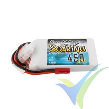 Batería LiPo Gens ace Soaring 450mAh (5Wh) 3S1P 30C 47g JST-SYP