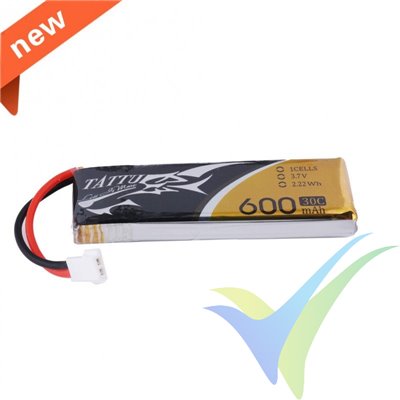 Tattu - Gens ace LiPo battery 600mAh (2.22Wh) 1S1P 30C 15.7g Molex