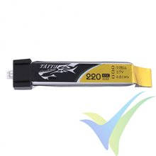 Batería LiPo Tattu - Gens ace 220mAh (0.81Wh) 1S1P 45C 5.5g Molex Eflite