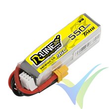 Batería LiPo Tattu R-Line - Gens ace 550mAh (6.11Wh) 3S1P 95C 43g XT30