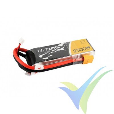 Batería LiPo Tattu - Gens ace 2300mAh (25.53Wh) 3S1P 45C 182g XT60