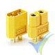 XT60 connector, gold plated, male and female