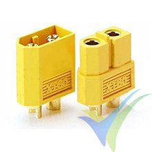 XT60 connector, gold plated, male and female