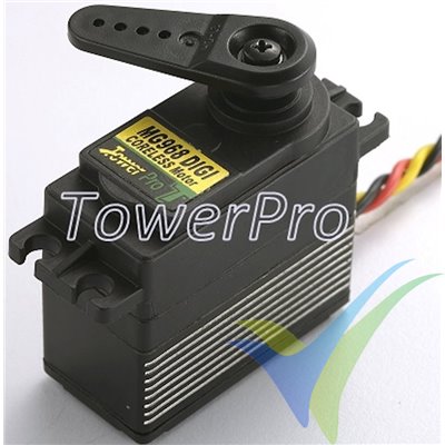 Digital servo TowerPro MG968 Titanium, 65g, 25Kg.cm, 0.13s/60º, 4.8V-6V