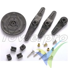 Servo digital TowerPro MG968 Titanium, 65g, 25Kg.cm, 0.13s/60º, 4.8V-6V