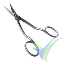 R&G Fabric shears curved (offset handles) lenght: 17.5cm, cutting length 4.5cm