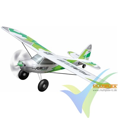 Combo avión Multiplex FunCub NG RR verde, 1410mm, 1380g