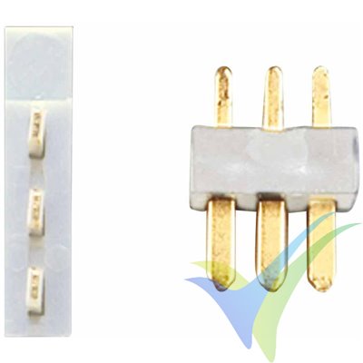 Multiplex (MP) connector, 3 pins male, 5 pcs