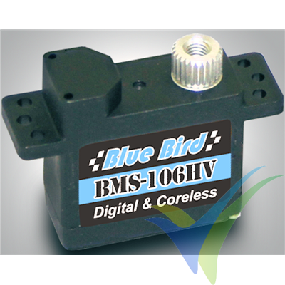 Blue Bird BMS-106HV digital servo, 10.5g, 3.7Kg.cm, 0.07s/60º, 6V-7.4V