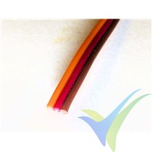 1m JR servo cable, brown-red-orange, 0.13mm2 (26AWG), 30x0.068TS