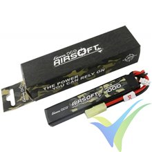 Batería LiPo Gens ace Airsoft 1000mAh (7.4Wh) 2S1P 25C 52g mini-Tamiya
