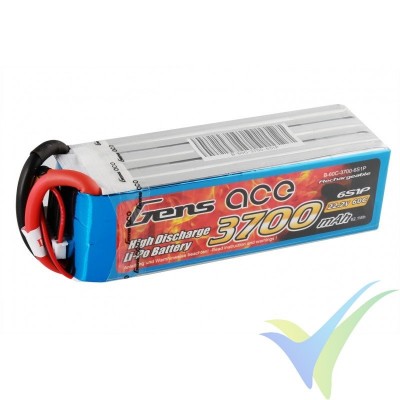Batería LiPo Gens ace 3700mAh (82.14Wh) 6S1P 60C 606g EC5