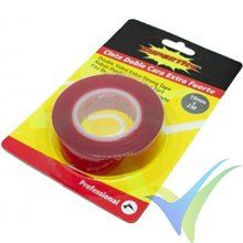 Supertite double side adhesive tape 19mm x 2m, acrylic extra strong