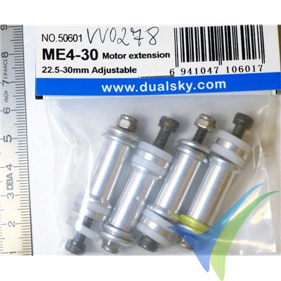 Dualsky ME4-30, M4 30mm motor mount posts for brushless motor, 53g