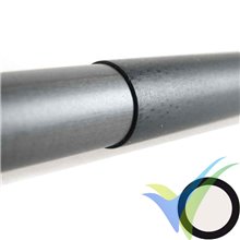 Tubo carbono con funda para bayoneta ala (13.7 / 12.5mm) x 1000mm